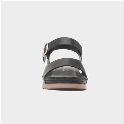 Corsica Womens Black Wedge Sandal