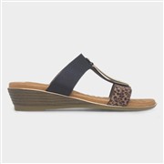 Lunar Paradise Womens Black Wedge Mule Sandal (Click For Details)