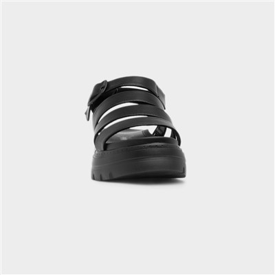 Saffron Storm Womens Black Sandal