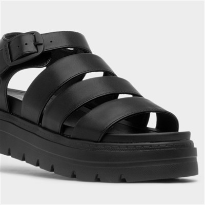 Saffron Storm Womens Black Sandal