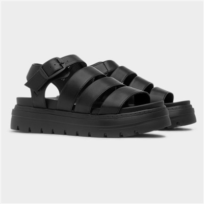Saffron Storm Womens Black Sandal