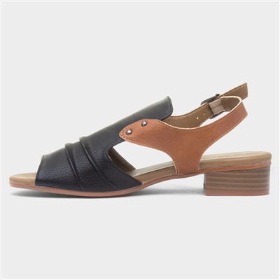 Jaden Womens Black Slingback Sandal