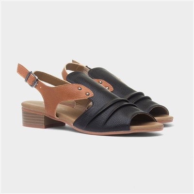 Jaden Womens Black Slingback Sandal