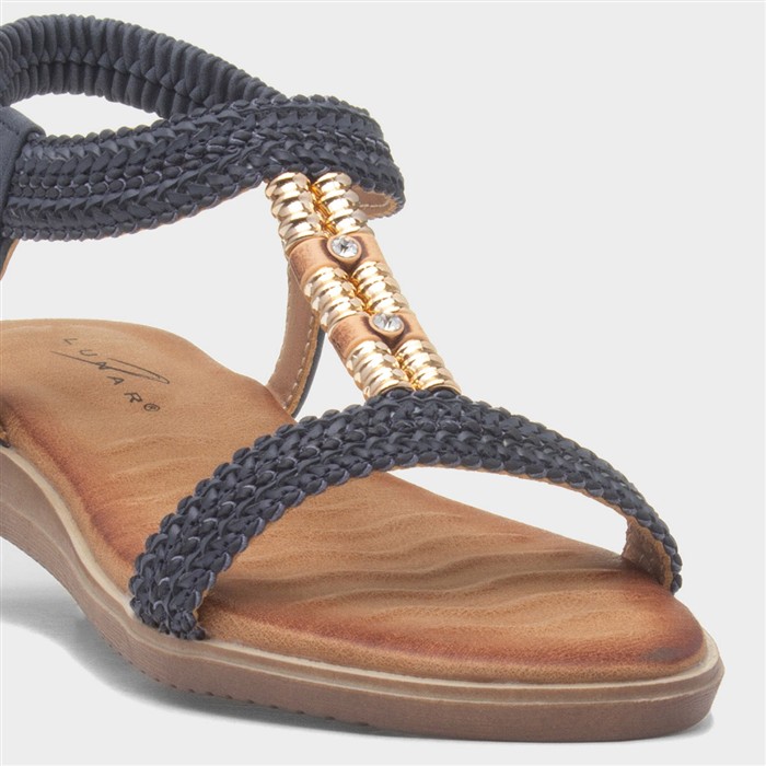 Portofino Womens Navy Slip On Sandal