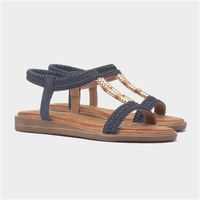 Portofino Womens Navy Sandal