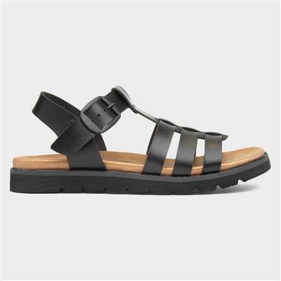 Saltwater Womens Black Sandals