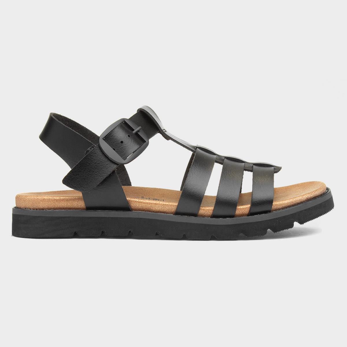 Saltwater Womens Black Sandals
