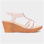 Lilley Shania Womens Nude Wedge Sandal (Click For Details)