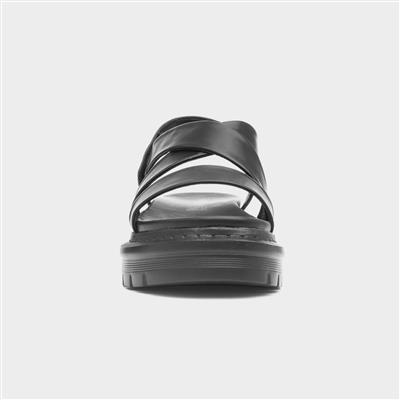 Litesoles Fallon Black Chunky Sandal