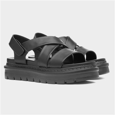 Litesoles Fallon Black Chunky Sandal