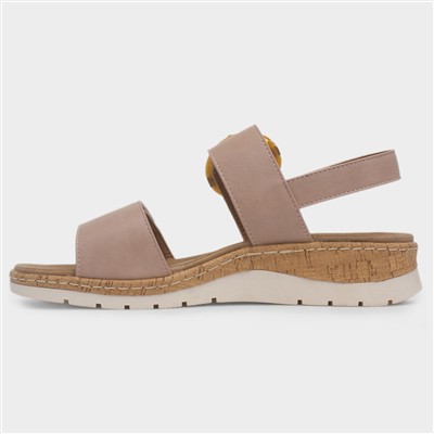 Womens Chios Nude Wedge Sandal