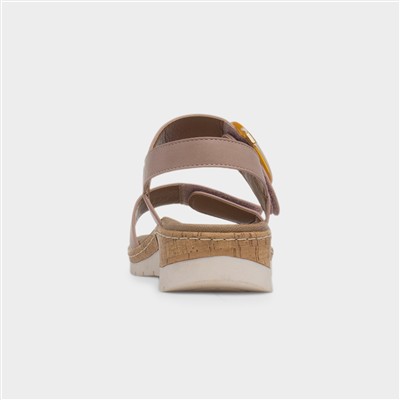 Womens Chios Nude Wedge Sandal