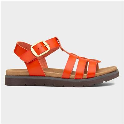 Saltwater Womens Orange Sandal