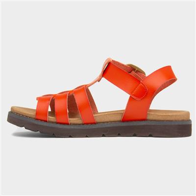 Saltwater Womens Orange Sandal