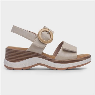 Rhodes Womens Beige Chunky Sandal
