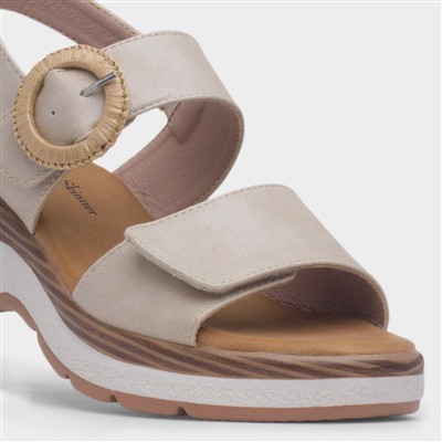 Rhodes Womens Beige Chunky Sandal