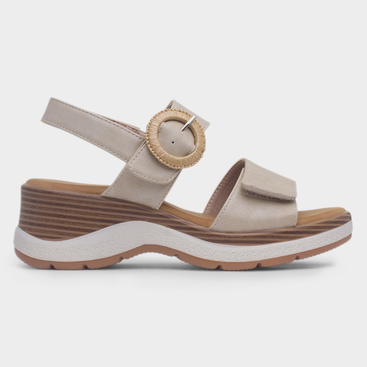Rhodes Womens Beige Chunky Sandal