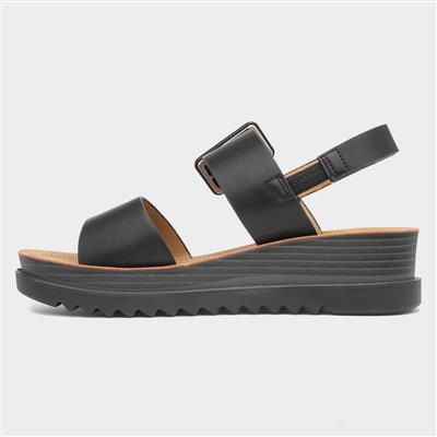 Pistachio Womens Black Wedge Sandal