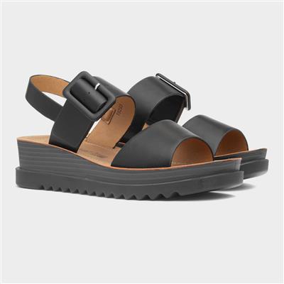 Pistachio Womens Black Wedge Sandal