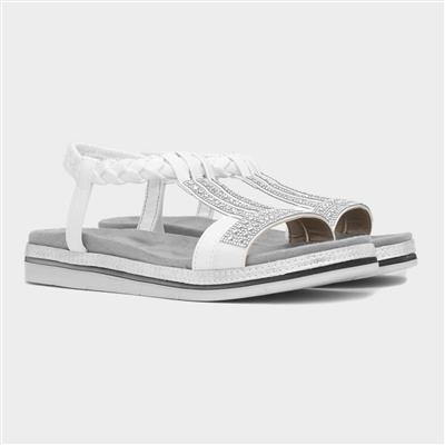 Seychelles Womens White Sandal