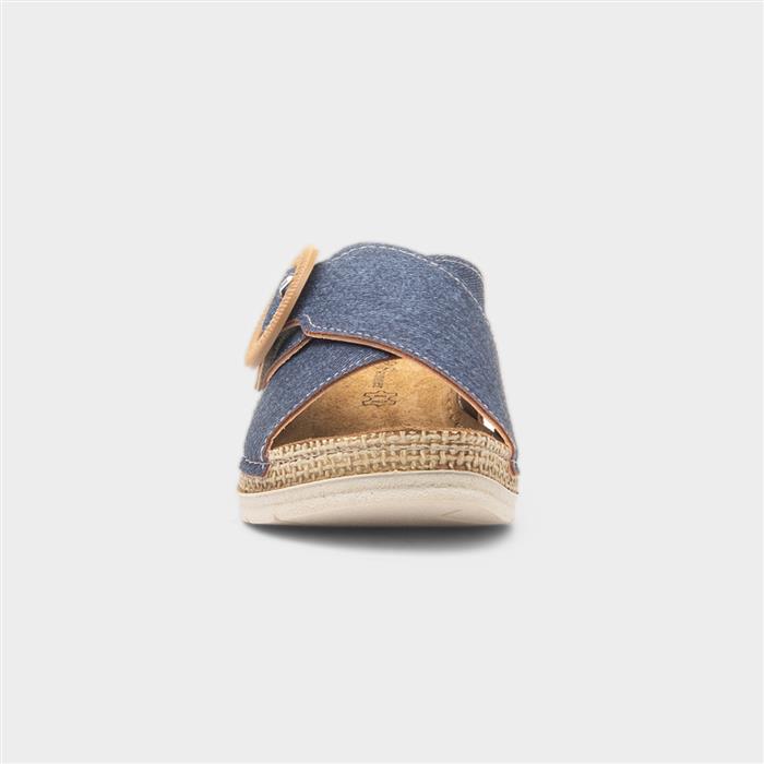 San Marino Womens Blue Sandal