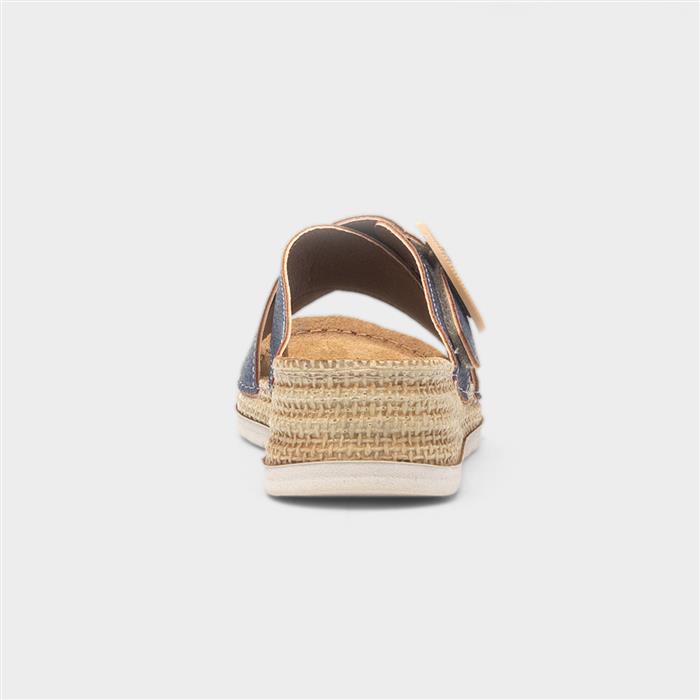 San Marino Womens Blue Sandal