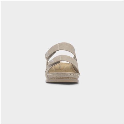 Anguilla Womens Beige Mule Sandal