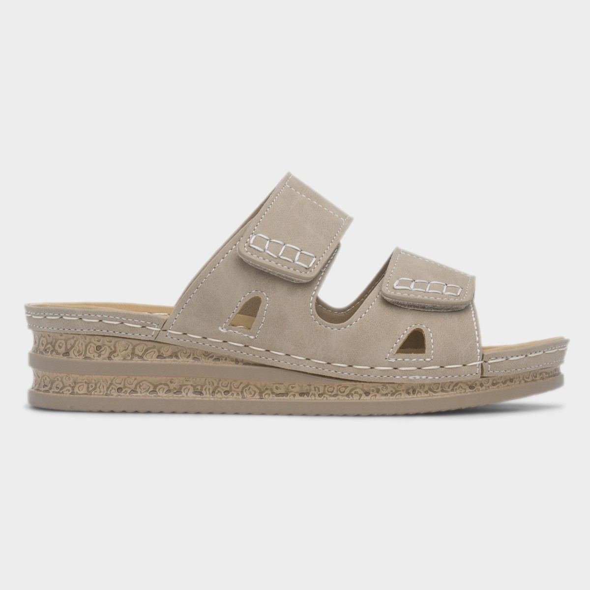 Anguilla Womens Beige Mule Sandal