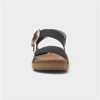 Antibes Womens Black Sandal