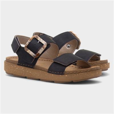 Antibes Womens Black Sandal