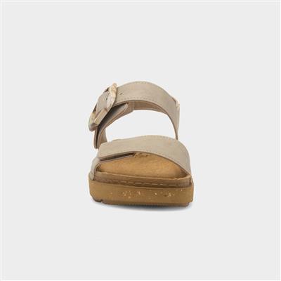 Antibes Womens Beige Pearl Sandal