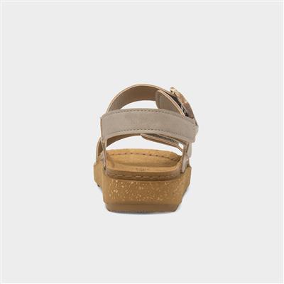 Antibes Womens Beige Pearl Sandal
