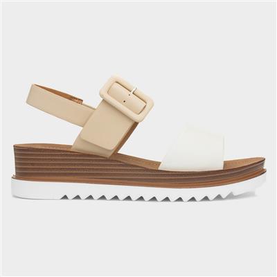 Pistachio Womens Nude Wedge Sandal