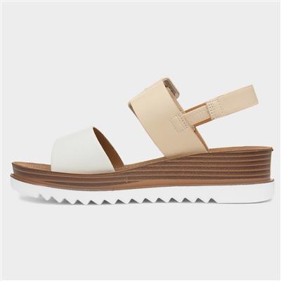 Pistachio Womens Nude Wedge Sandal