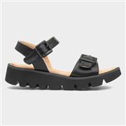 Heavenly Feet Alberta Womens Black Buckle Sandal (Click For Details)