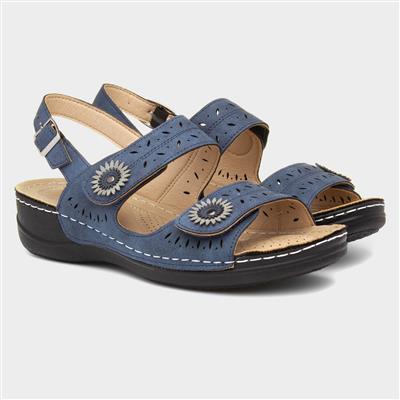 Meryl Womens Navy Sandal