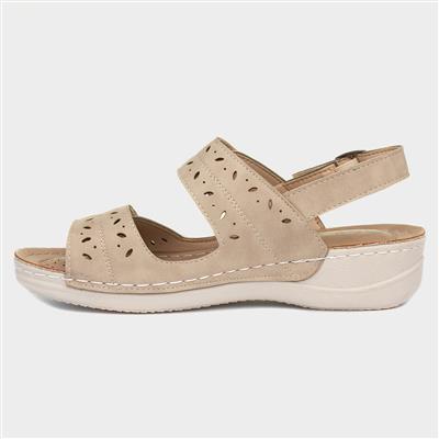 Meryl Womens Beige Sandal