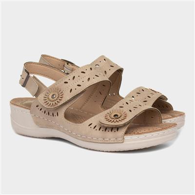 Meryl Womens Beige Sandal