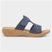 Comfy Steps Fethiye Womens Navy Mule Sandal (Click For Details)