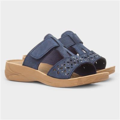 Fethiye Womens Navy Mule Sandal