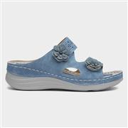Comfy Steps Madeira Womens Blue Sandal (Click For Details)