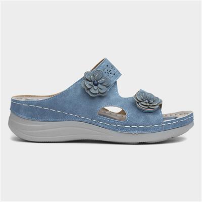 Madeira Womens Blue Sandal