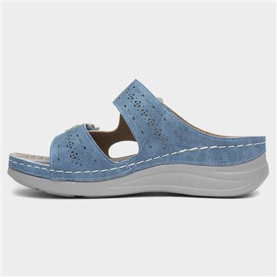Madeira Womens Blue Sandal