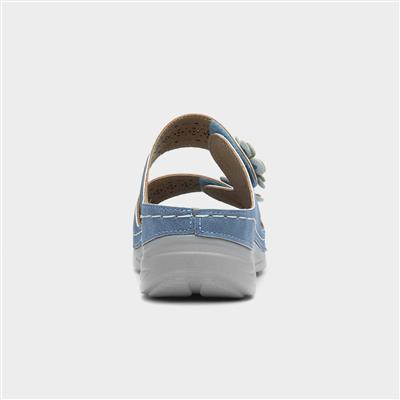 Madeira Womens Blue Sandal