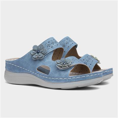Madeira Womens Blue Sandal