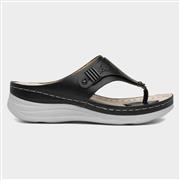 Comfy Steps Malta Womens Black Toe Post Sandal (Click For Details)