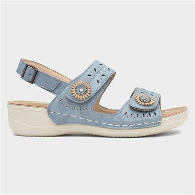 Meryl Womens Blue Sandal