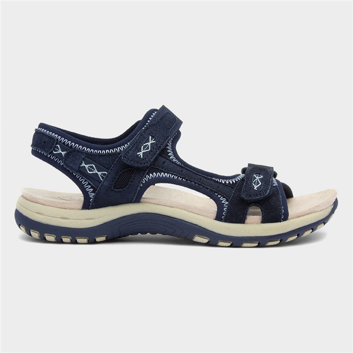 Frisco Womens Dark Navy Leather Sandal
