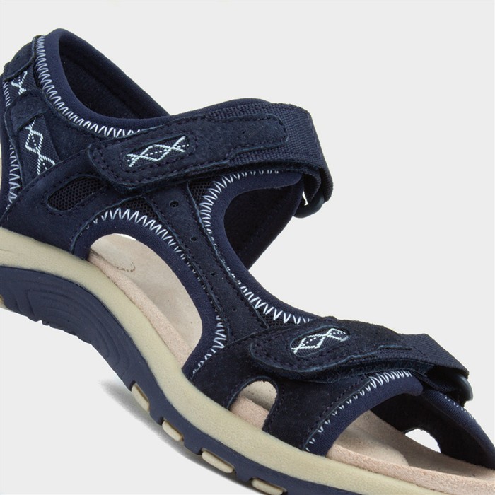 Frisco Womens Dark Navy Leather Sandal
