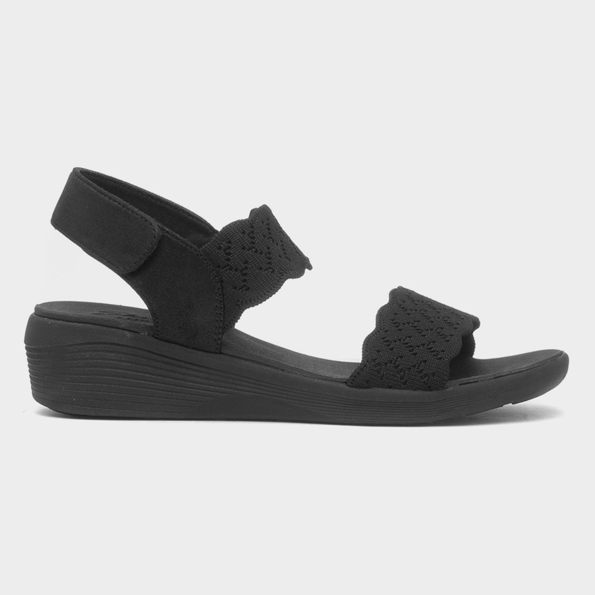 Arya On The Rise Womens Black Sandal